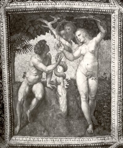 Adam and Eve, from the Stanza della Segnatura by Raffaello Sanzio Raphael